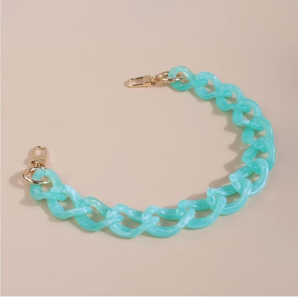 Teal Acrylic Bag Chain - Picture 3 of 3